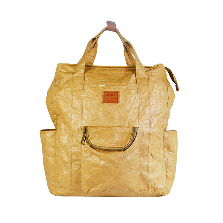 杜邦紙單肩包 創意牛皮紙紙質環保斜挎包 男士差旅包